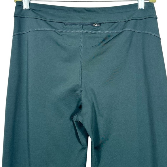 ATHLETA WIDE LEG STASH POCKET GREEN YOGA PANTS SIZE XL - Picture 4 of 11